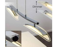 AKORDA Lámpara Colgante LED Cromo, 2 luces - 1600 Lumen - Moderno - Zona interior - 3000 Kelvin - 2 - 4 días laborables .