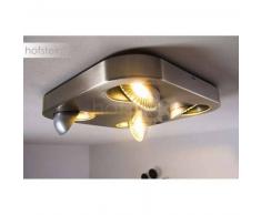 Granada Lámpara de techo LED Níquel-mate, 4 luces - 2040 Lumen - Moderno - Zona interior - 3000 Kelvin - 8 - 12 días laborables .
