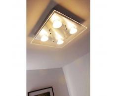 Gizeh Lámpara de techo LED Cromo, 4 luces - 320 Lumen - Moderno/Diseño - Zona interior - 3000 Kelvin - 2 - 4 días laborables .