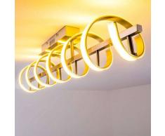 Aragno Lámpara de techo LED Níquel-mate, 1 luz - 1600 Lumen - Diseño - Zona interior - 3000 Kelvin - 2 - 4 días laborables .
