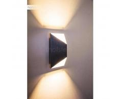 Corozal Aplique para exterior LED Plata, 2 luces - 360 Lumen - Diseño - Zona exterior - 3000 Kelvin - 2 - 4 días laborables .