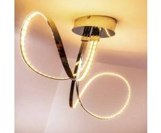 Sepino Lámpara de techo LED Cromo, 1 luz - 1600 Lumen - Diseño/vivienda Juvenil - Zona interior - 3000 Kelvin - 2 - 4 días laborables .