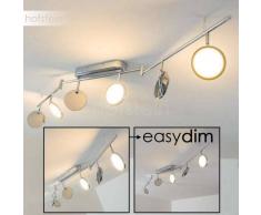 Alberton Lámpara de techo LED Cromo, Marrón claro, 6 luces - 500 Lumen - Moderno - Zona interior - 3000 Kelvin - 2 - 4 días laborables .