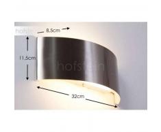 Morelia Aplique LED Níquel-mate, 2 luces - 360 Lumen - Moderno - Zona interior - 3000 Kelvin - 2 - 4 días laborables .