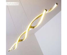 Wellington Lámpara colgante LED Acero inoxidable, 2 luces - 930 Lumen - Moderno/Diseño/vivienda Juvenil - Zona interior - 3000 Kelvin - 2 - 4 días laborables .