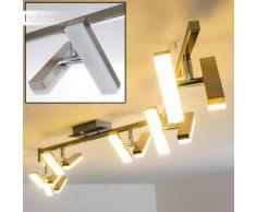 Sakami Lámpara de techo LED Níquel-mate, 12 luces - 2100 Lumen - Diseño - Zona interior - 3000 Kelvin - 2 - 4 días laborables .