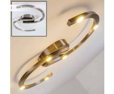 Pringle Lámpara de techo LED Níquel-mate, 6 luces - 1800 Lumen - Diseño - Zona interior - 3000 Kelvin - 2 - 4 días laborables .