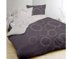 eminza Funda nórdica y dos fundas para almohada (240 cm) Lenny Antracita