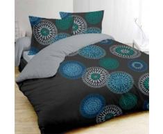 eminza Funda nórdica y dos fundas para almohada (260 cm) Ines Azul