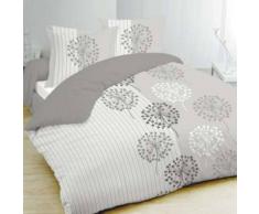 eminza Funda nórdica y dos fundas para almohada (260 cm) Ana Gris