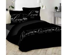 eminza Funda nórdica y dos fundas para almohada (240 cm) Love