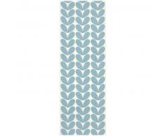 Brita Sweden Plástico Alfombra de pasillo tejido plano Karin Azul 70x200 cm