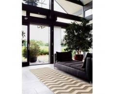 Benuta Alfombra de pasillo Nagual Beige 80x290 cm