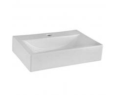 hudson reed Lavabo Sobre Encimera Moderno Cerámica 46cm Rectangular 45x32cm