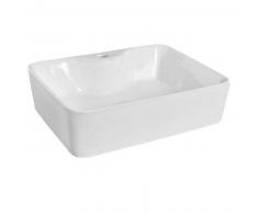 hudson reed Lavabo Sobre Encimera Moderno Cerámica 37x48cm Rectangular
