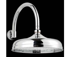 hudson reed Alcachofa de Ducha Redonda de 300mm con Brazo en Arco