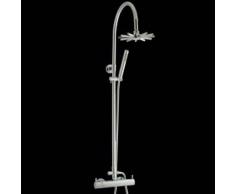 hudson reed Columna de Ducha Termostática de Latón con Alcachofa y Ducha de Mano - Infinity 2