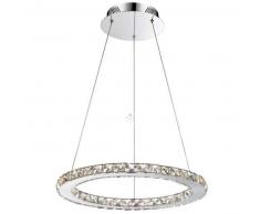 Lámpara de techo LED - cristal 1 anillo - Oslo