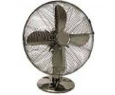 VENTILADOR DE MESA DE 30 CM. ACABADO METAL