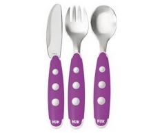 NUK Set De Cubiertos Maxi Easy Learning 18m+ MORADO
