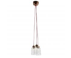 Kavehome Lámpara De Techo Nolan, En Cristal,Metal - Marrón