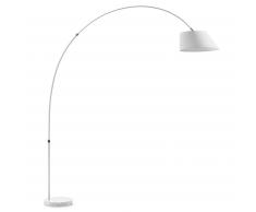 Kavehome Lámpara De Pie May,..., En Tejido,Metal - Blanco