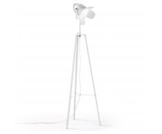 Kavehome Lámpara De Pie Togh,..., En Metal - Blanco