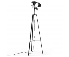 Kavehome Lámpara De Pie Togh,..., En Metal - Negro
