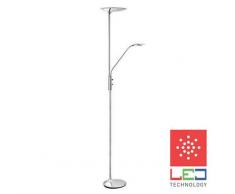 Mimax Lámpara de pie LED FLOOR 18W + 5W cromo 1440 lm EU8622CC