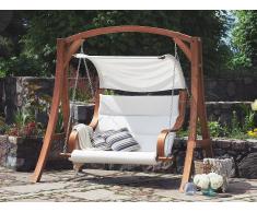 Beliani Columpio De Jardín - Estructura En Madera - Beige - Aprilia (63638)