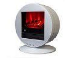 Climatime Chimenea Eléctrica Con Calefactor, Efecto Llama Oscilante Color Blanco Fbb