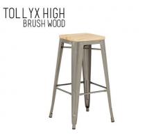 Taburete alto Tolyx High Brush Wood de HOME - La Tienda HOME