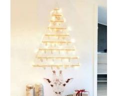 eminza Árbol decorativo Blanco cálido 48 LED