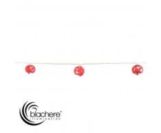 eminza Guirnalda luminosa Copo bola Milo Rojo 8 LED