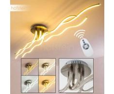 BORNITE Lámpara de Techo LED Níquel-mate, 1 luz - 3200 Lumen - Moderno - Zona interior - 3000/6000 Kelvin - 2 - 4 días laborables .