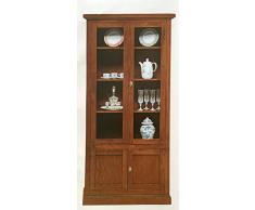 Vitrina 2 puertas Arte povera de madera messello