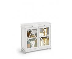 Vitrina de Madera Col Blanco Mate