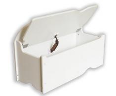 Room Studio 530002 - Baúl infantil (madera MDF, 70 x 36,5 x 45 cm), color blanco