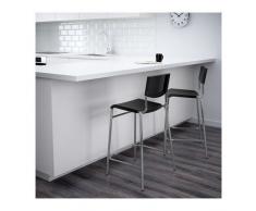 STIG – Taburete de bar con respaldo (2 unidades), color negro
