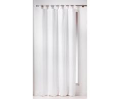 Douceur DIntérieur - 1600515, Cortina Trabillas , 140 X 260 Cm , Essentiel , Poliéster Liso , Blanco
