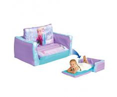 Disney 286FZN - Sofá desplegable hinchable dos en uno, diseño Frozen, color lila