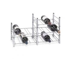Sistema botellero modular ALDO, capacidad 3 botellas, módulo básico, apilable / ampliable - alt. 11 x anch. 30 x pr. 26 cm