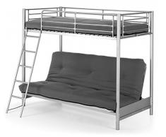 Litera metálica con SOFA CAMA de 90x190 cm. e inferior de 140x190 cm. - Selección Cabana