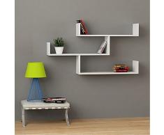 Best Seller Living Estantería De Pared Tibet Blanco