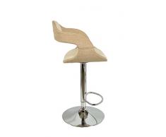 ts-ideen Taburete restro chill Lounge Bar Club silla asiento mimbre Blanco crema