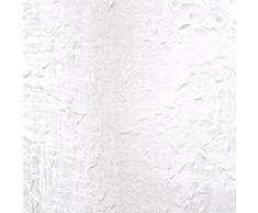 Douceur DIntérieur 1622554 - Visillo Con Anillas ,Cortina 140 X 240 Cm , Paloma , Velo Crash , Blanco