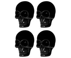 Lagape POTETE 32M X4 - Pomos para armario y cajones (resina, diseño calavera), color negro