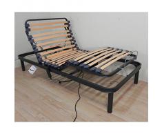 CAMA articulada con MOTOR ELECTRICO 150x190cm + SOMIER multilaminas con patas. 5 PLANOS ARTICULACIÓN, TUBO REFORZADO ACERO 50x20MM + MANDO