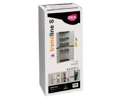 Dea Home Trend Line S - Armario, 2 puertas, 3 estantes