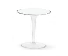 Kartell 8600E5 Tip Top - Mesa auxiliar, transparente